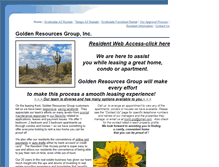 Tablet Screenshot of goldenresourcesgroup.com